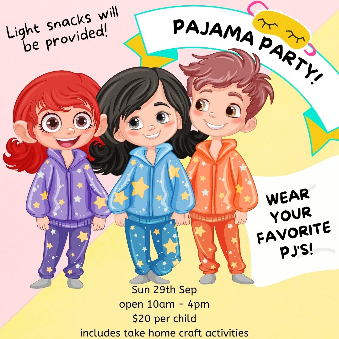 PJ Party 29 September 10am-4pm