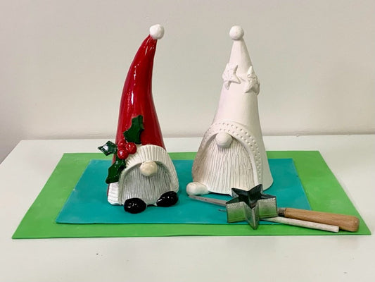 Family Pottery Class - Christmas GNOMES - Sun 22nd Oct - Colour My Pot