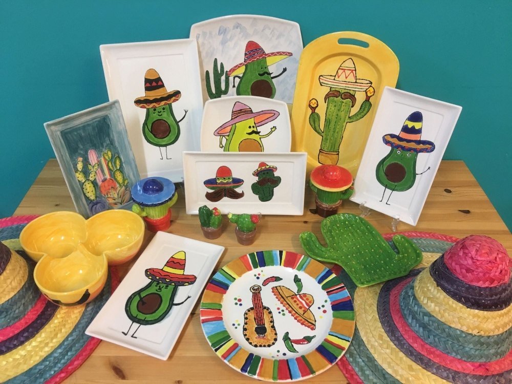 Mexican Pottery Painting Event - Sun 13th Aug - Colour My Pot
